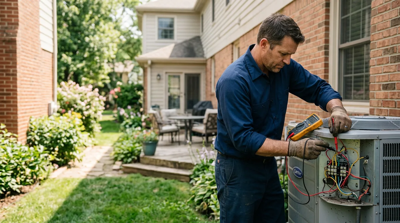 HVAC technician working near Roma, TX
